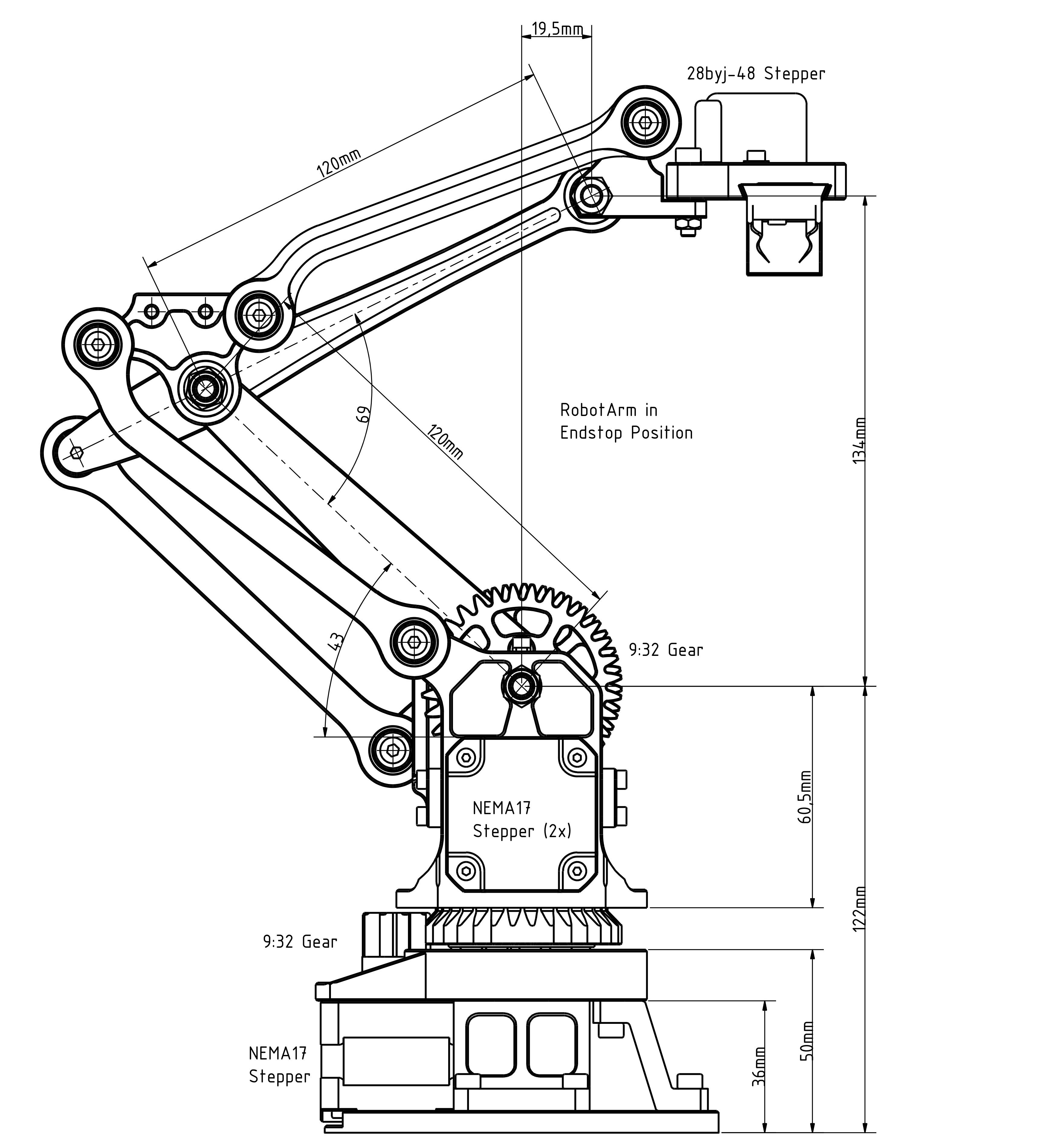 Wallpaper #m0ARMJMBJhL2WPba_L8Z8 Robot Arm Drawing with Dimensions Yadira Roden