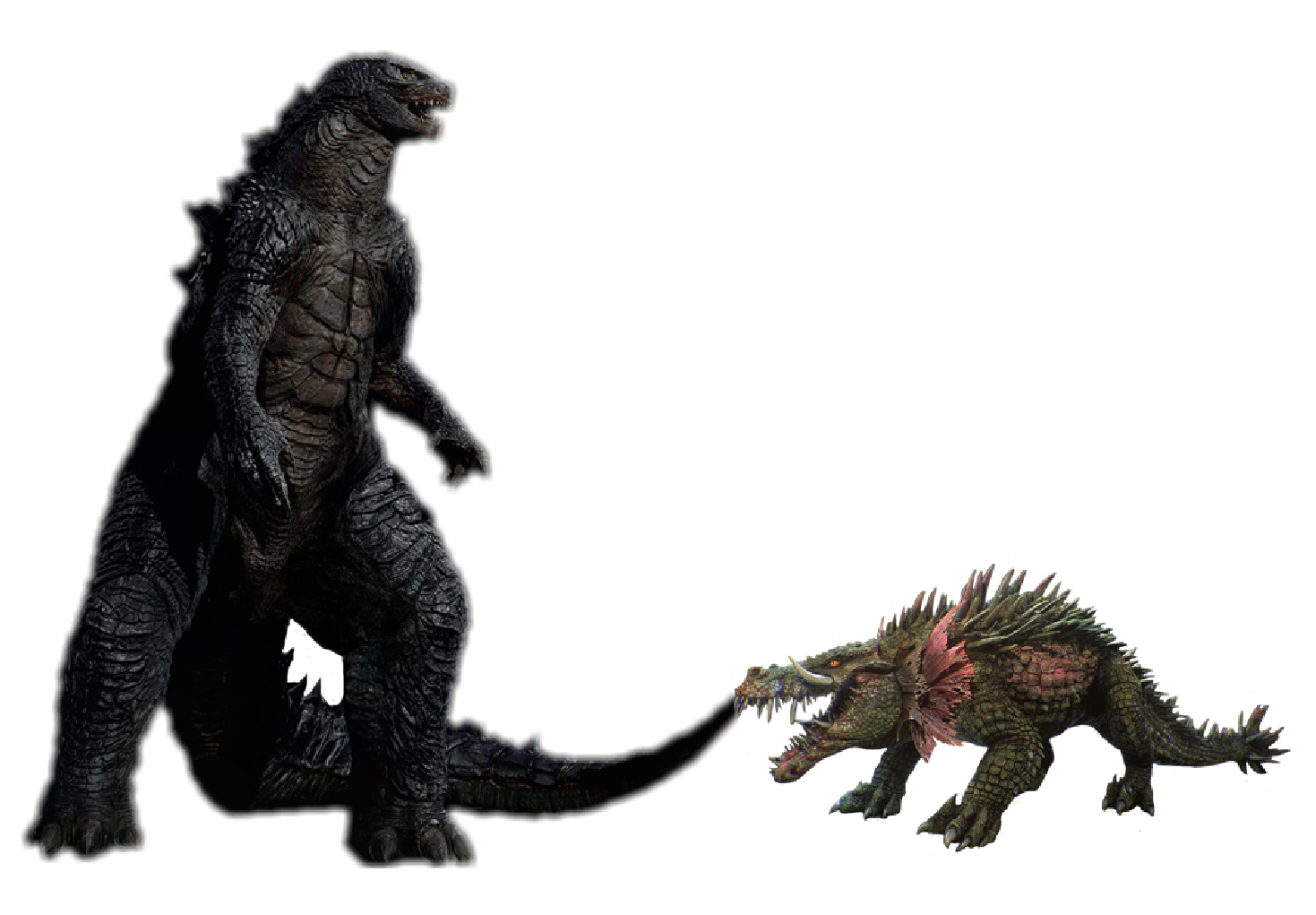 Wallpaper #wEDgL5MBJhL2WPbaU77v369 Godzilla vs Lizzie Size Comparison Godzilla vs Rampage Comparison