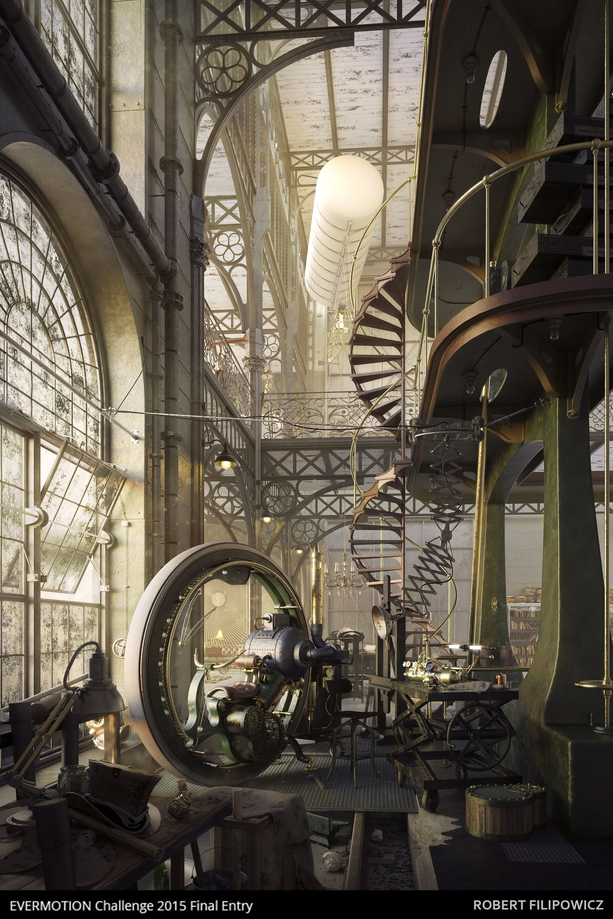 Wallpaper #9RpPUpMB1yWOL4qgkIK613 Evermotion Challenge 2015 Winners Annoucement Steampunk City