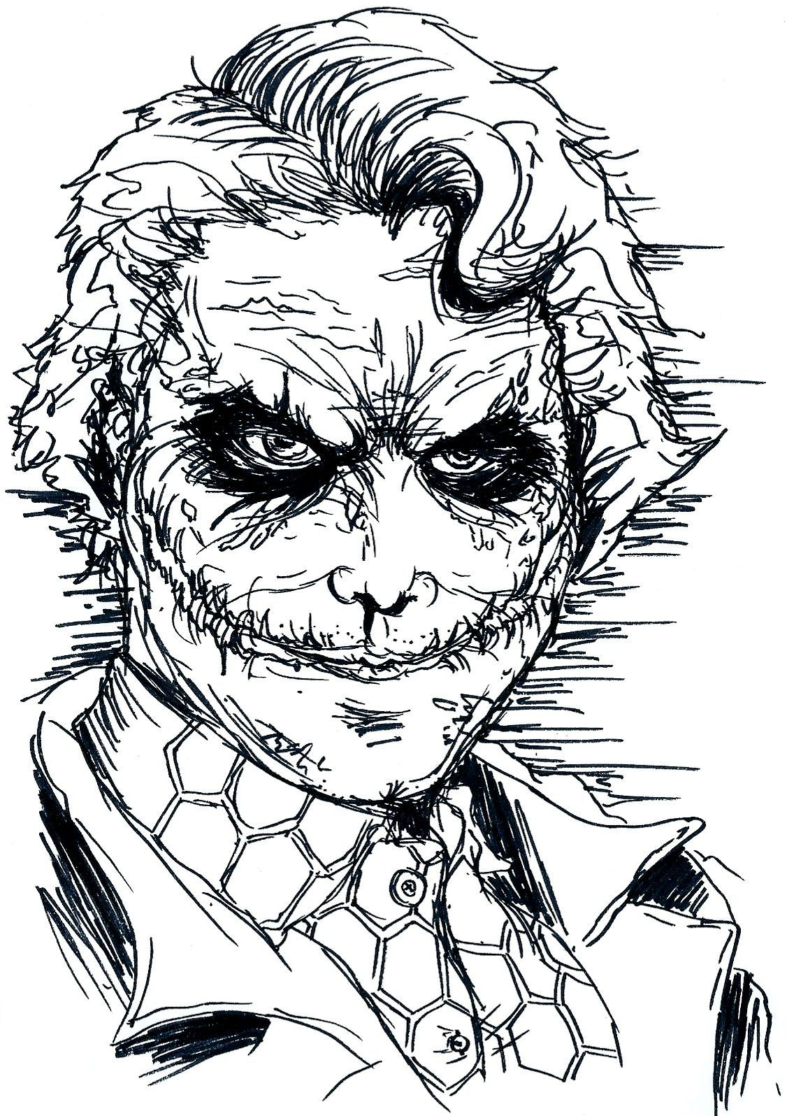 Wallpaper #FGdoEJMBSpphPi3-TvPv14 Heath Ledger Joker Coloring Pages