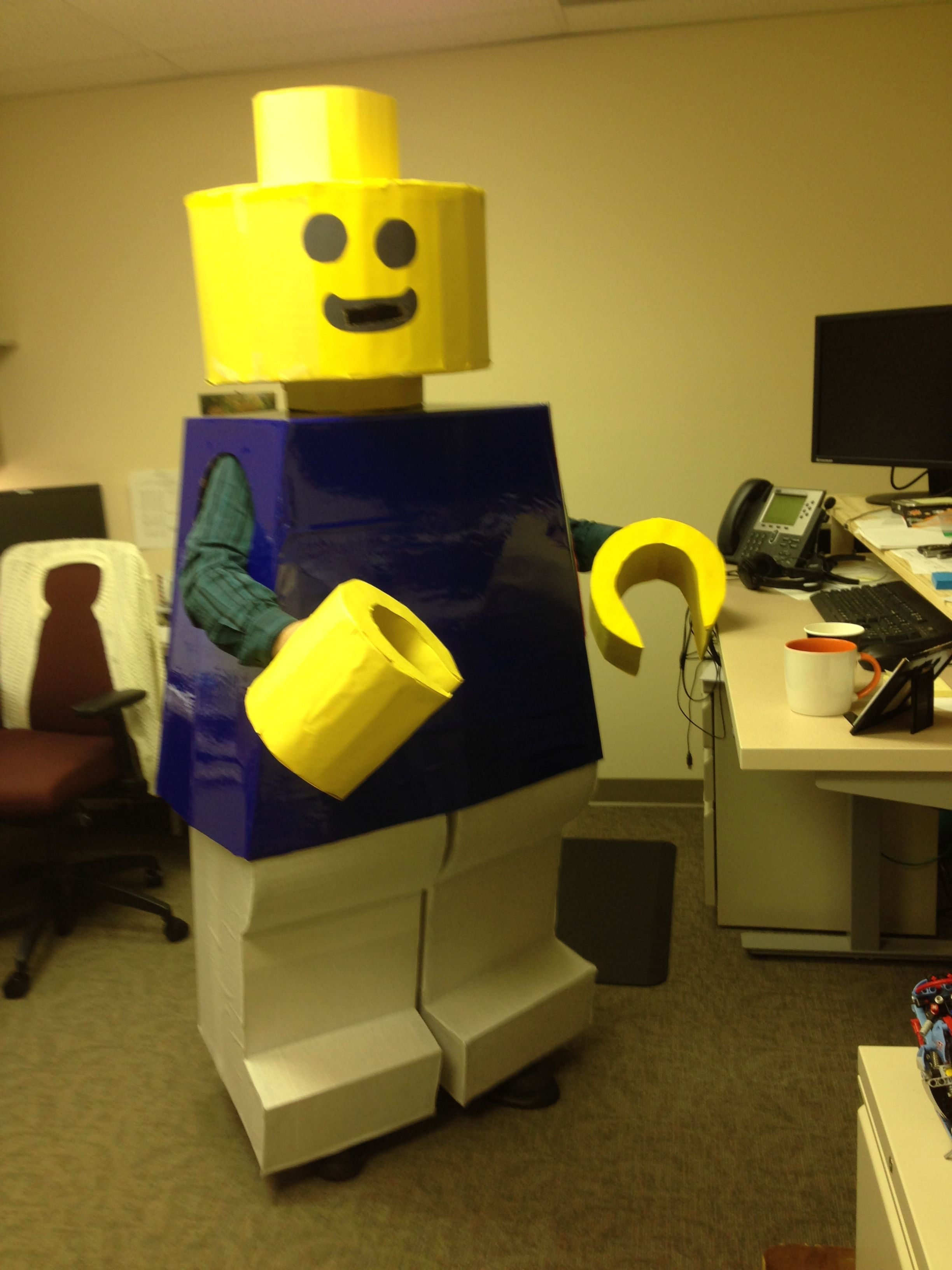 Wallpaper #_l7fMpMBborbLbczQF9789 My Lego Man Costume Cardboard Minifigure 601 Scale Lego Man