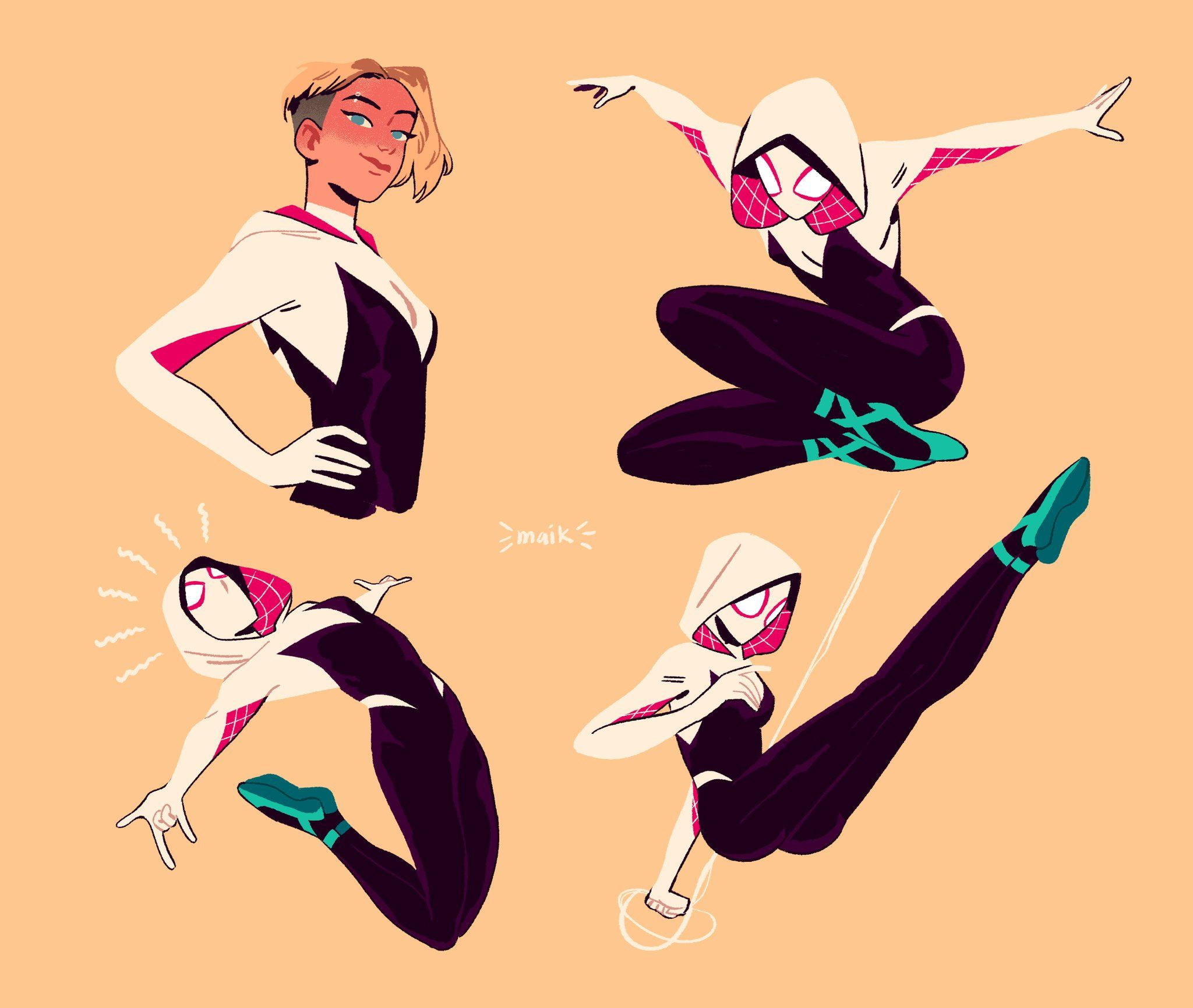 Wallpaper #AfSaOpMBKFX8bn3rEnm323 M a I K Commissions Closed on Twitter Spider Gwen Art Spider Gwen