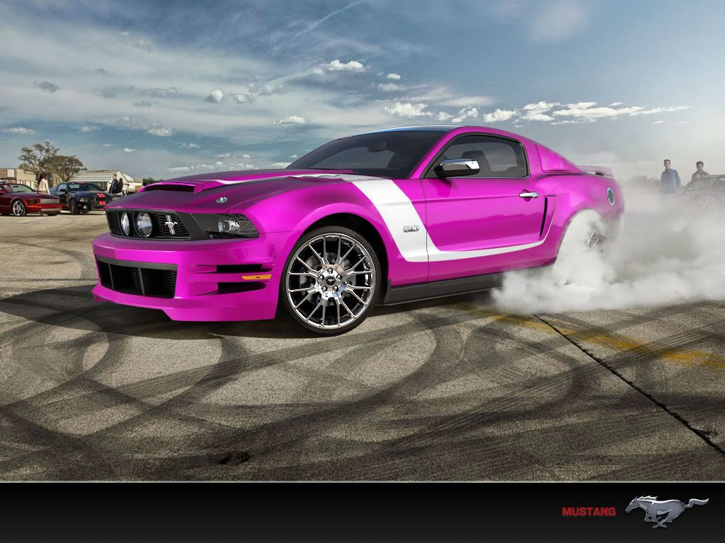 Wallpaper #41D04 Modified and Customized Pink Ford Mustang Stock Photo Alamy