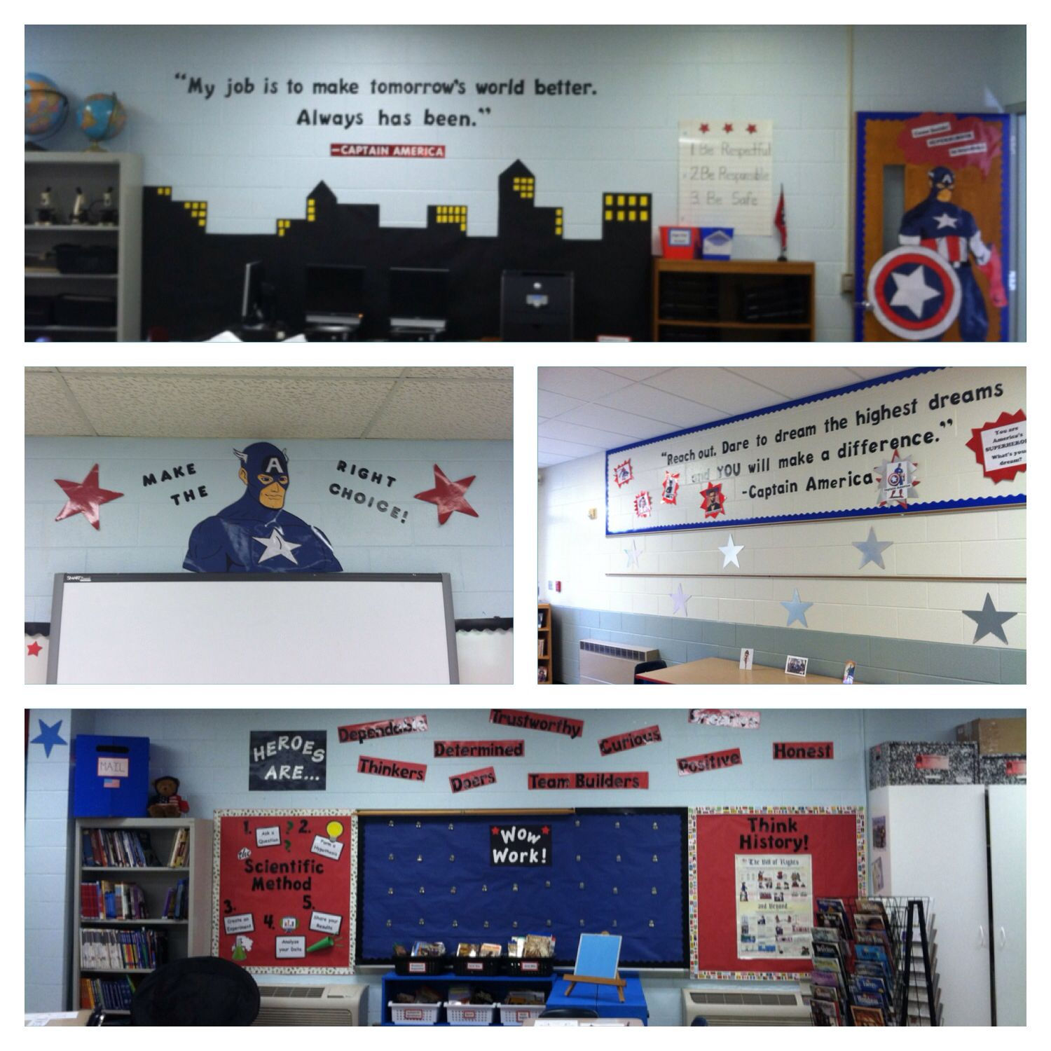 Wallpaper #THPrgo4BFI5NbQkszxmX34 Captain America Themed Classroom