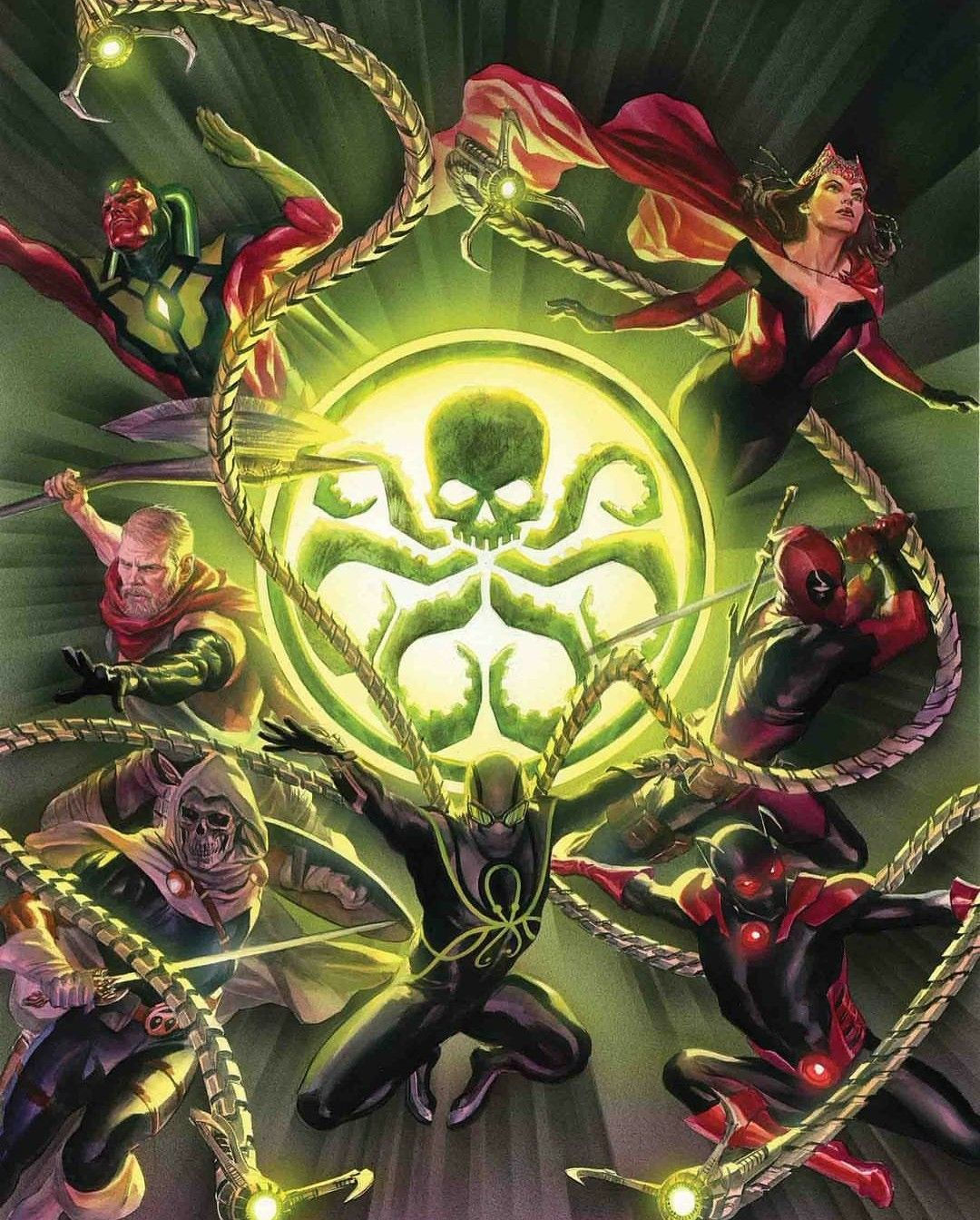 Wallpaper #e2cOBpMBSpphPi3-b78W179 Hail Hydra by Alex Ross Marvel Villains Marvel Comics Art Marvel