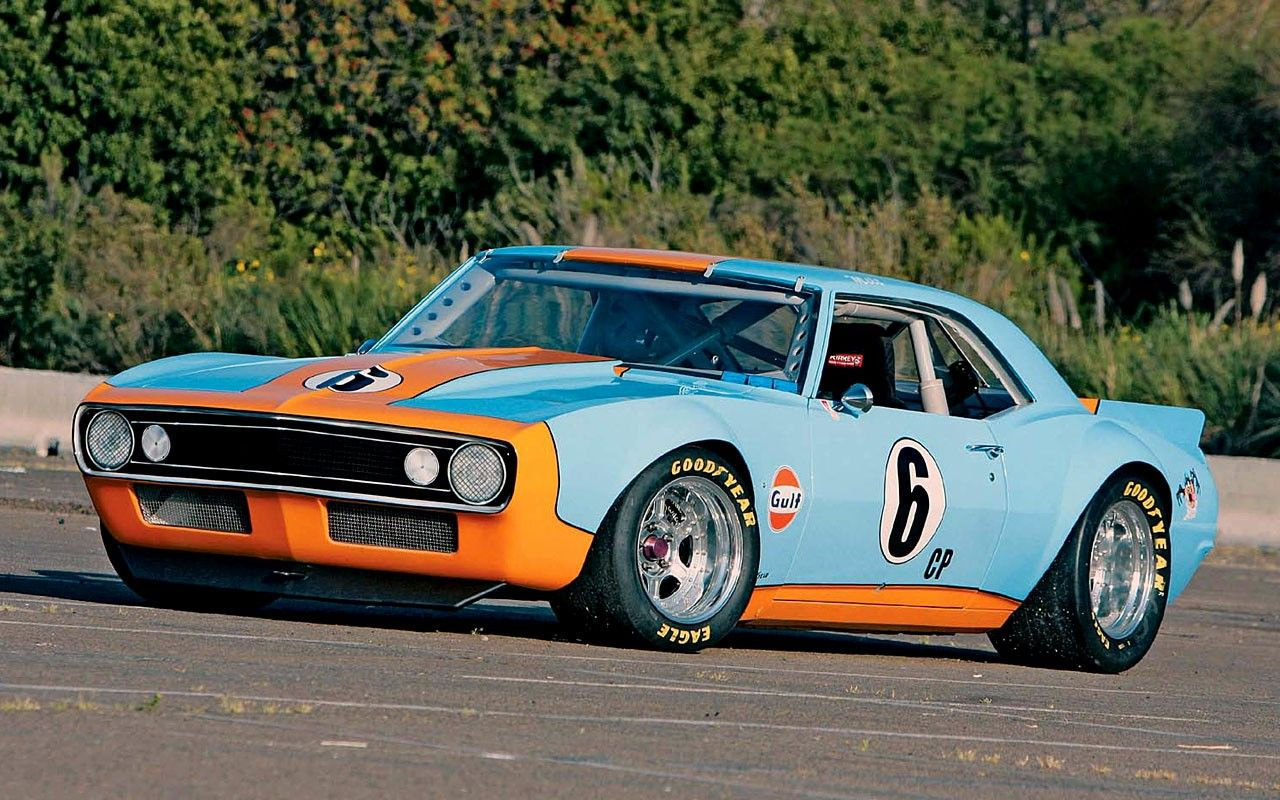 Wallpaper #X6ebMpMBlSzal8H1ddsJ0 1967 Gulf Racing Camaro Camaro Race Cars 1967 Camaro