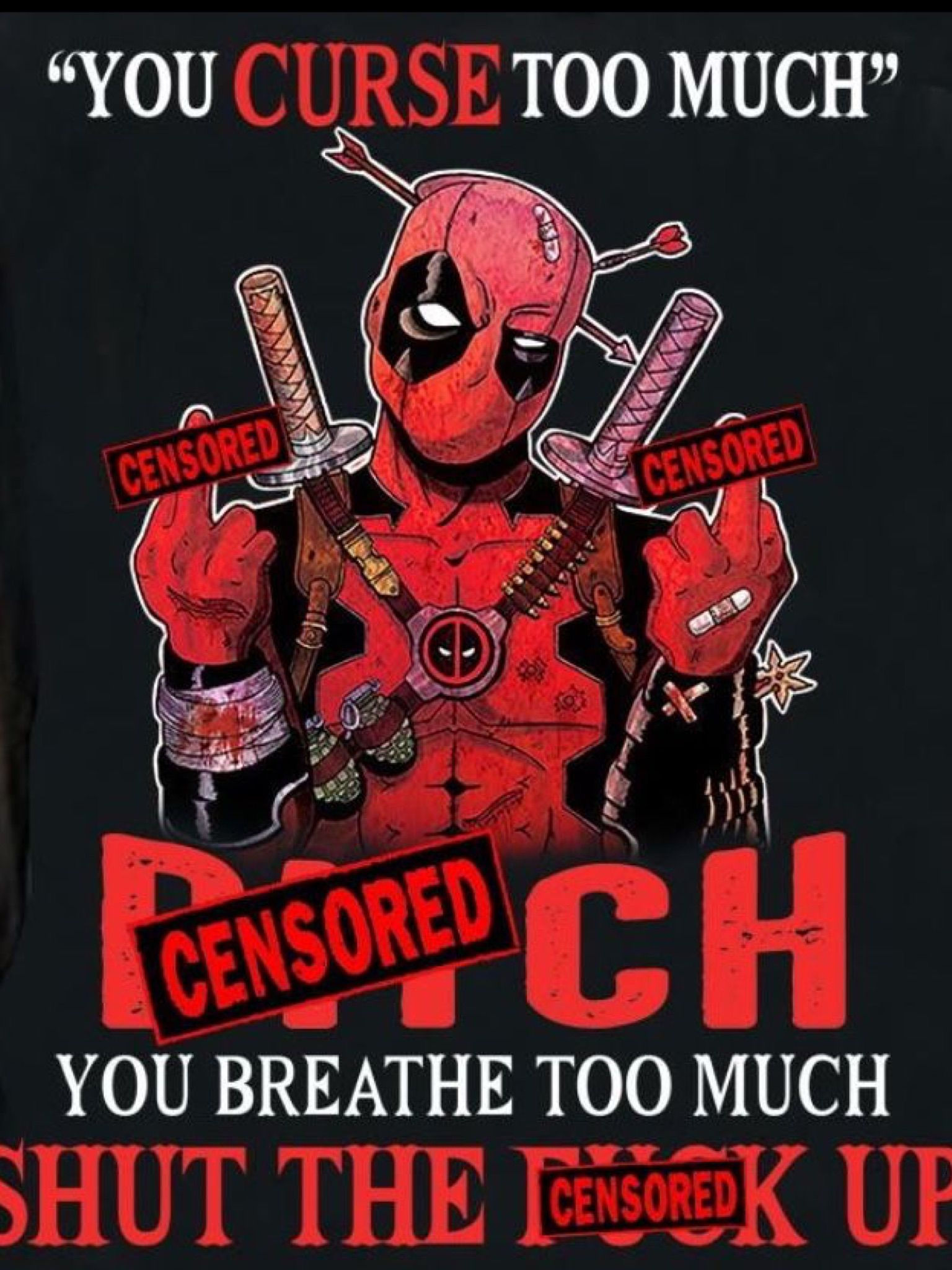 Wallpaper #LxlCDo8BtGB6xQ78L1kA57 Deadpool on Swearing Deadpool Funny Deadpool Comic Deadpool Quotes