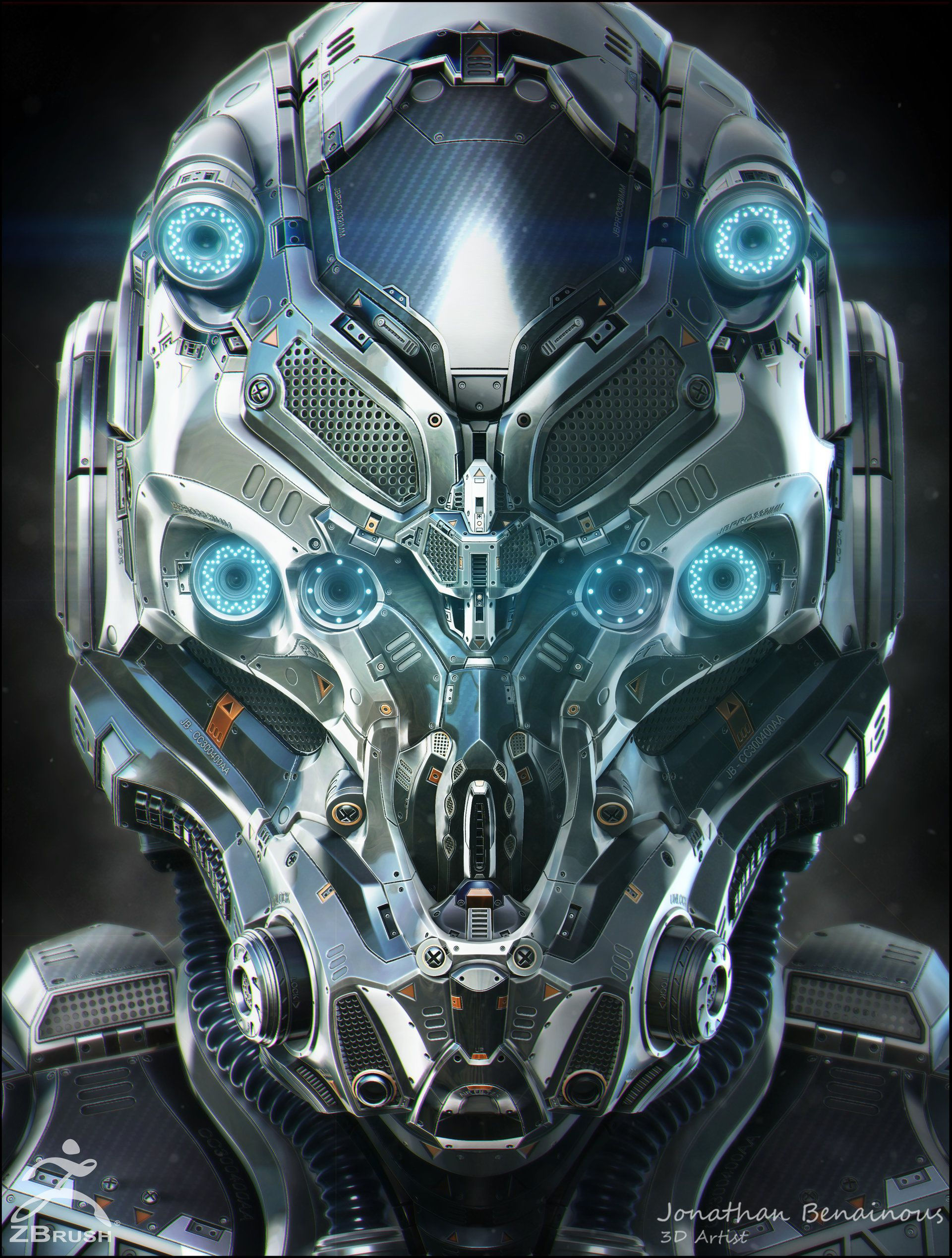Wallpaper #fz9aPJMBLiIJ4c9OJZHX107 Sci Fi Helmet by Jonathan Benainous Jonathan Benainous Sci Fi