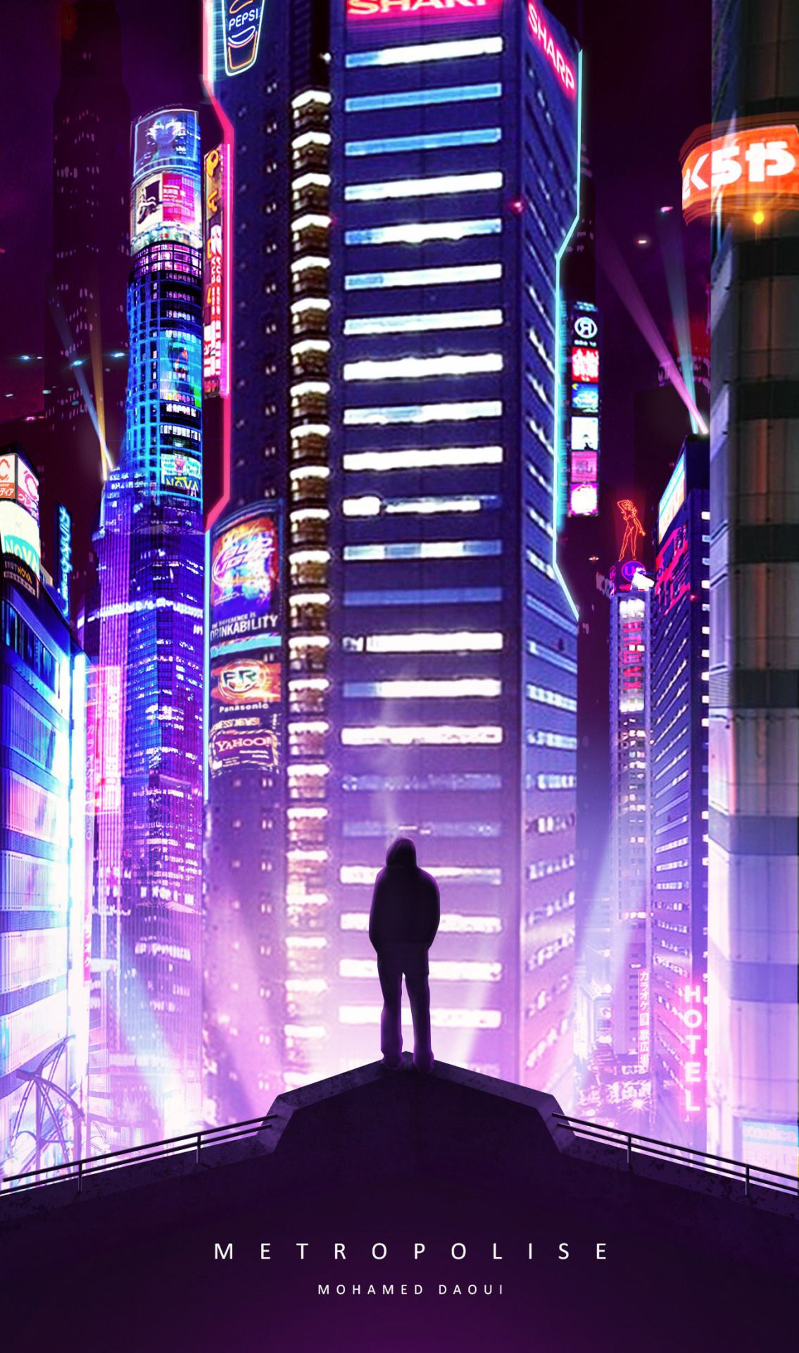 Wallpaper #LHRPwI4B_8f4nGFaX23d20 Fragments of a Hologram Dystopia Future Tech Cyberpunk City