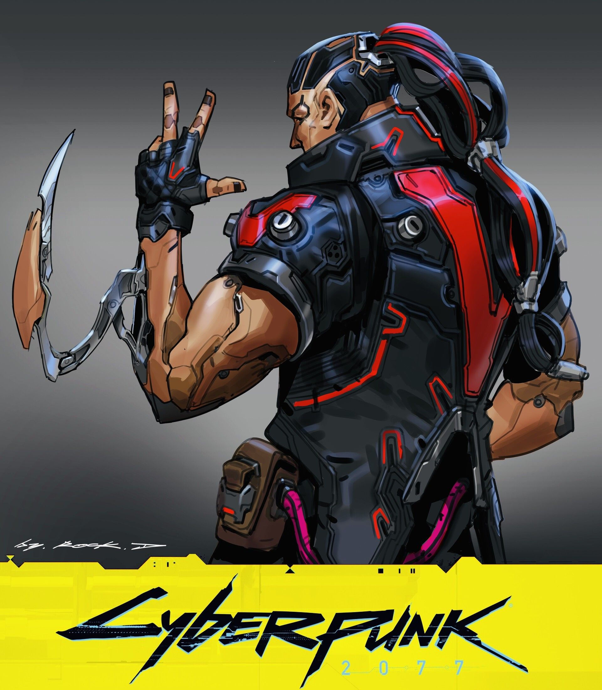 Wallpaper #g3MGhI4BFI5NbQksbRze21 Cyberpunk 2077 Fan Art by Rock Dwith the Wish to Get the Access to Join