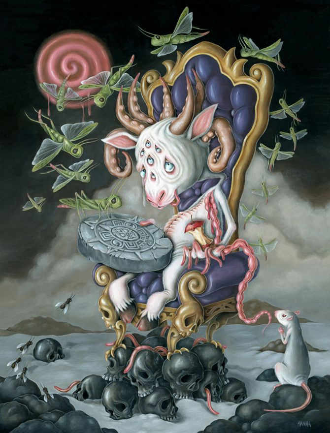 Wallpaper #tbjY3JIBJvJKYCmEhf1i290 Hanna Jaeun Bleaq Dark Art Painting Symbolism Animals Black Arte