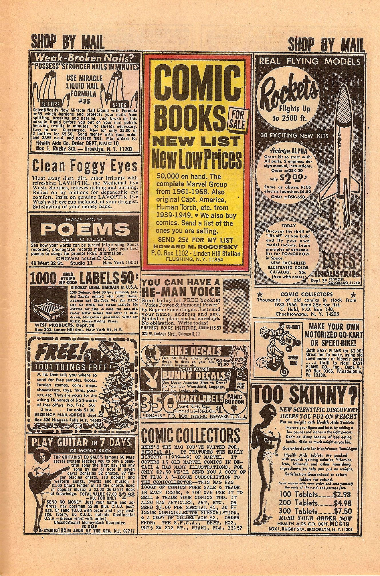 Wallpaper #b57d7 8 Vintage Comic Book Ads Public Domain Digital Download for Collage