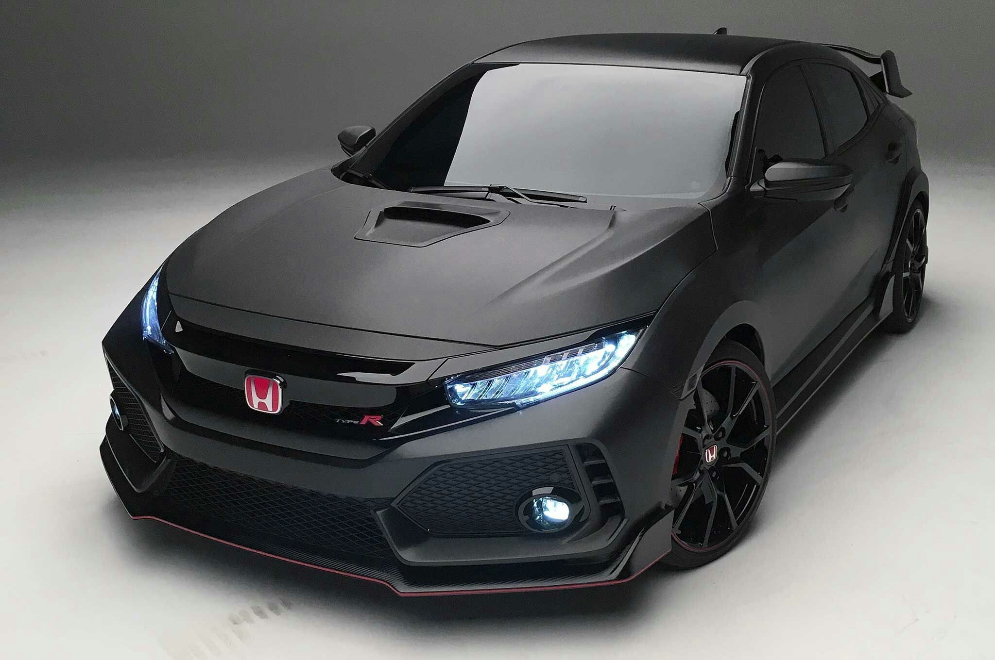 Wallpaper #8ZyH4ZIBZHQxiYariLvV24 Black Honda Civic Type R