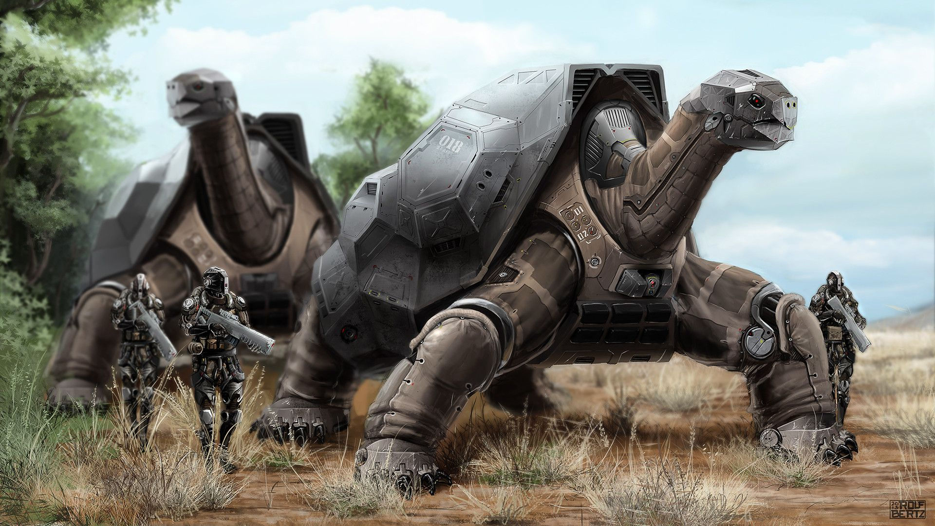Wallpaper #KO9sS5MBMN-XEVvVwjtk84 Imgur Needs More Weaponized Tortoises Robot Animal Robot Concept