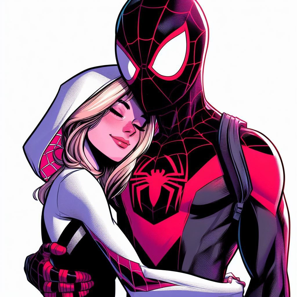 Wallpaper #yvSEOpMBKFX8bn3r9HhD53 Miles and Gwen Spiderman and Spider Gwen Spiderman Drawing Spider