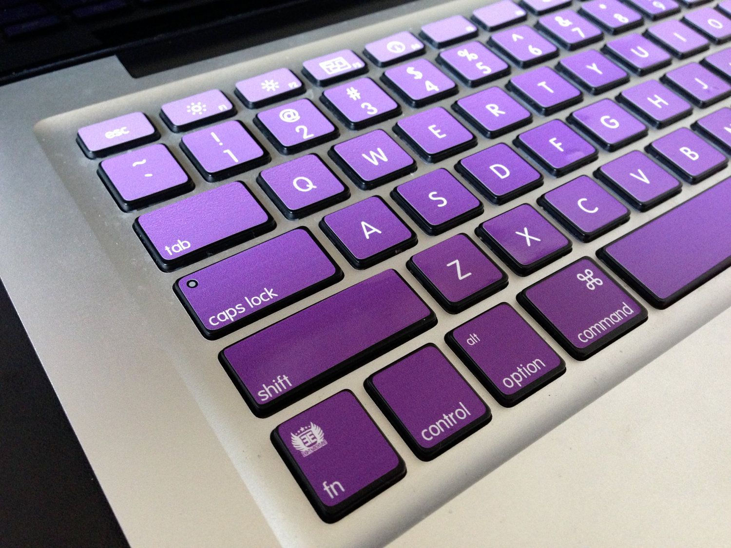 Wallpaper #Hj-IPJMBLiIJ4c9O0JKt403 Ombre Purple Apple iMac Macbook Keyboard Skin by Simplevinyl on Etsy