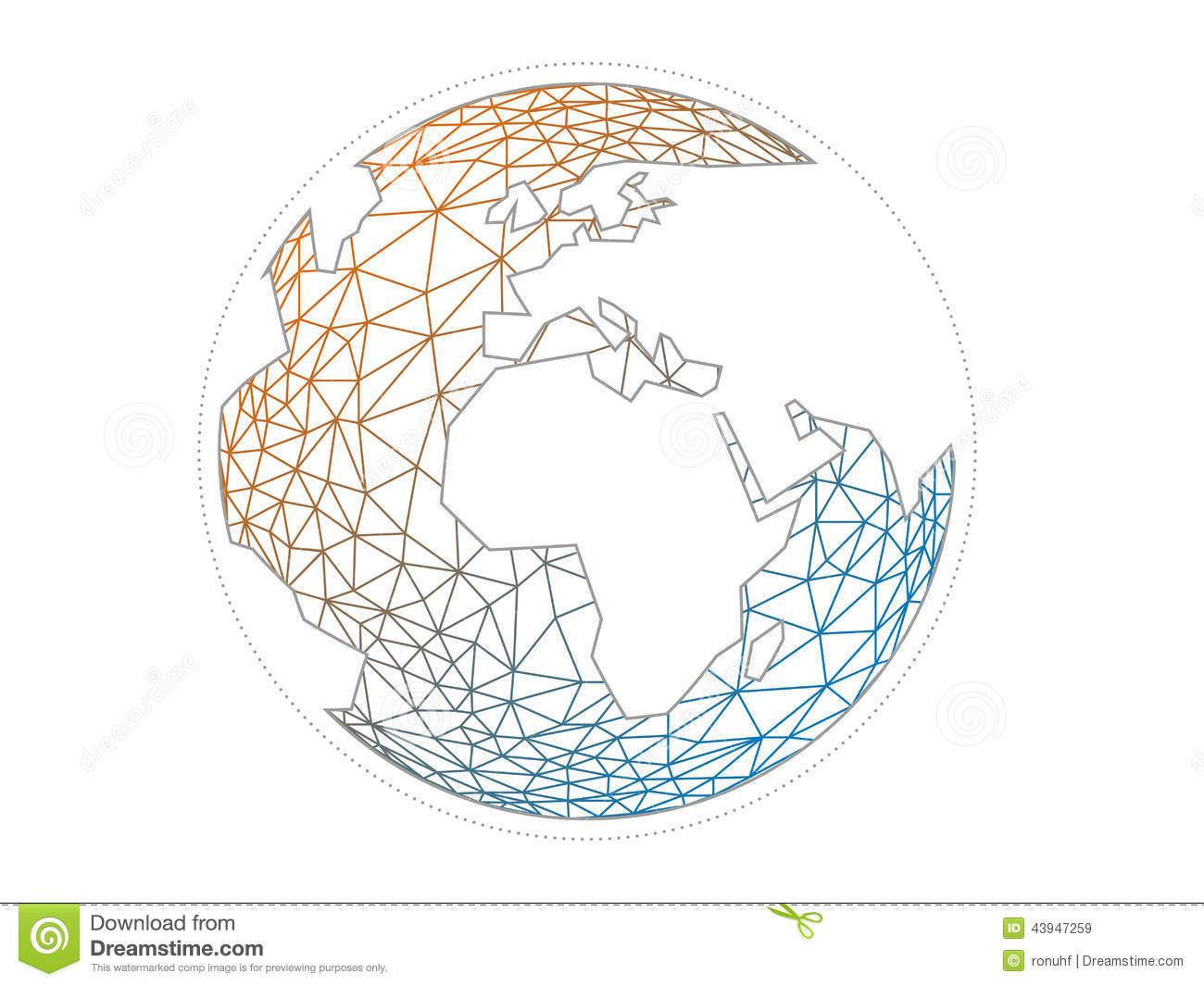 Wallpaper #BGcT6pIBSpphPi3-TUVE53 Colorful Geometric Abstract Earth Globe Sphere Vector Graphic Template