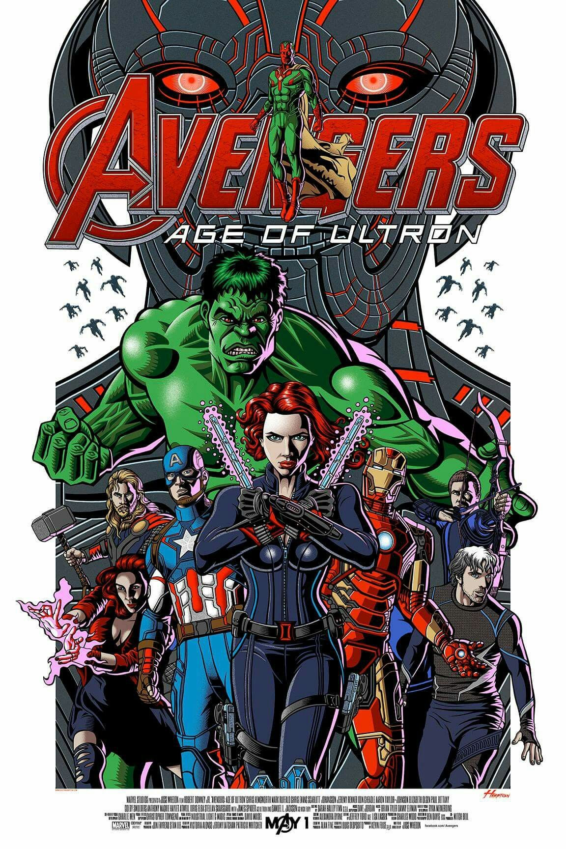 Wallpaper #VKUvOJMBVBiSkHCa0Y3z264 Avengers Age of Ultron by Justin Hampton Avengers Age Screen Print