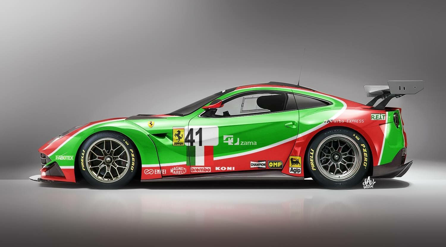 Wallpaper #5xl0I48BtGB6xQ78VYMR58 Ferrari F12 Gt3 Concept with Ferrari F40 Lm 1995 Tribute Livery