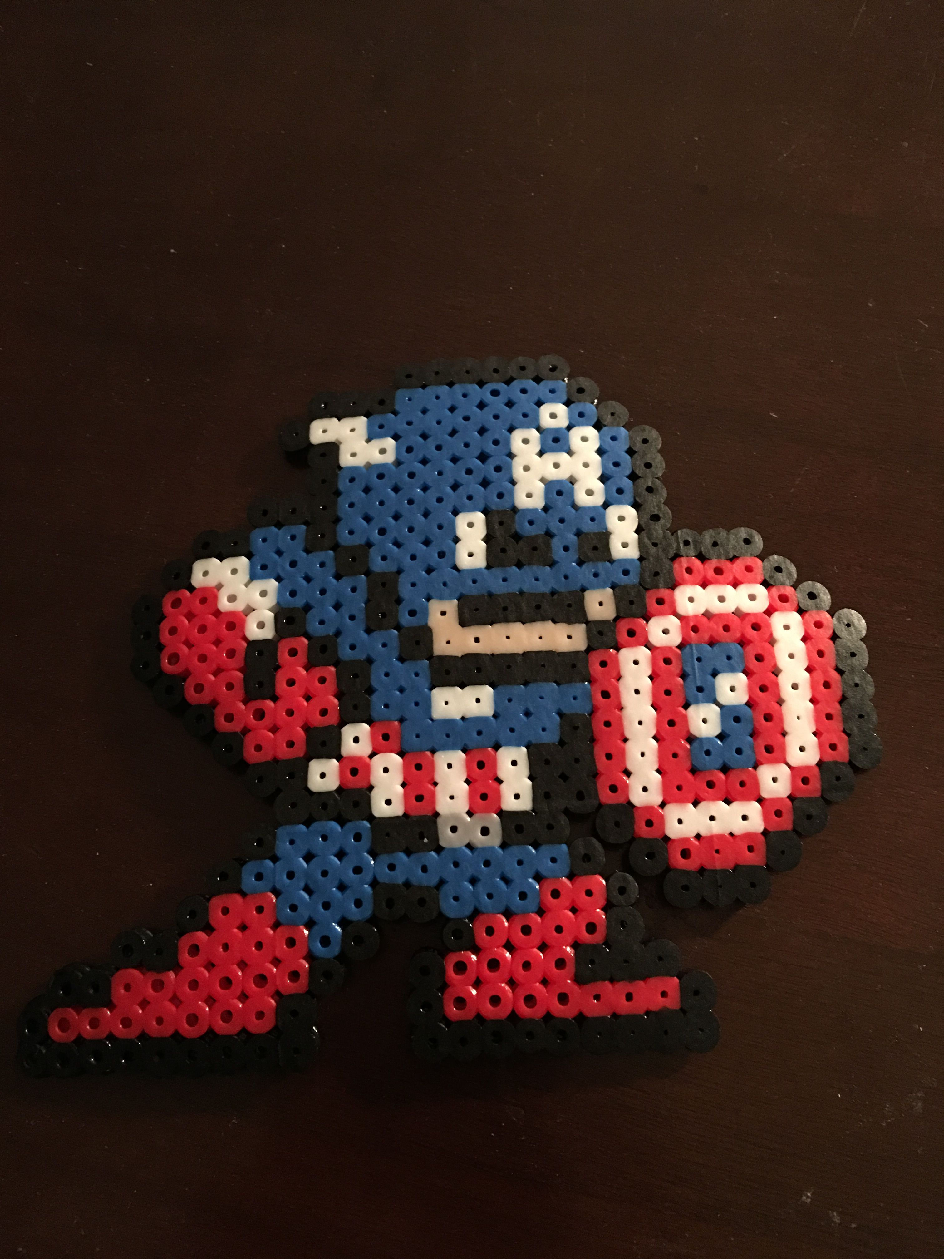 Wallpaper #QQBa7I4BSdW8dNouuBSe31 Captain America Wshield Perler Beads Designs Bead Designs Perler Beads
