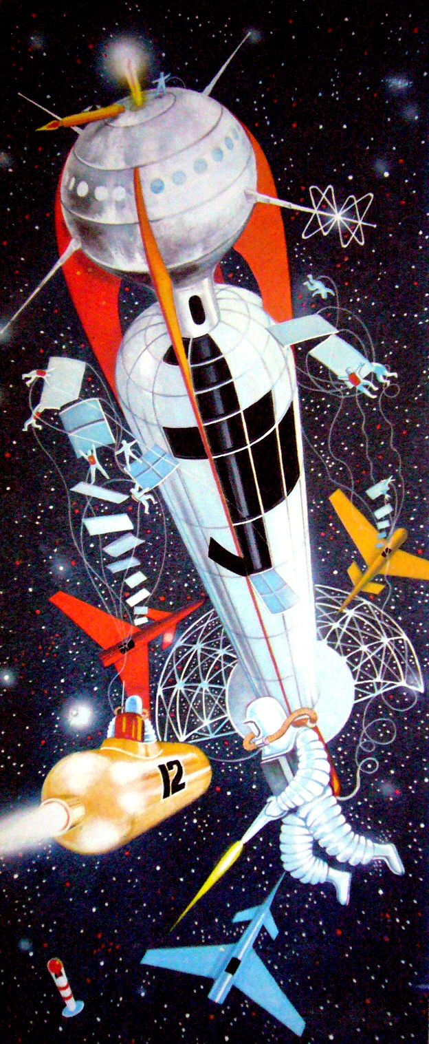 Wallpaper #2LgT3ZIBJvJKYCmEjv7f13 The Vault of the Atomic Space Age Atomic Age Art Atomic Age Decor