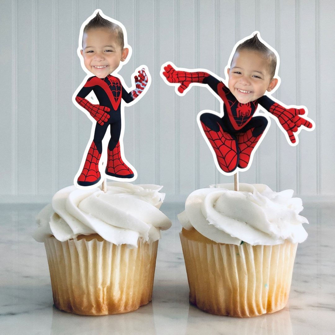 Wallpaper #Umev7pIBSpphPi3-gF5G387 Spidey Custom Face Cupcake Toppers Spidey and His Amazing Friends