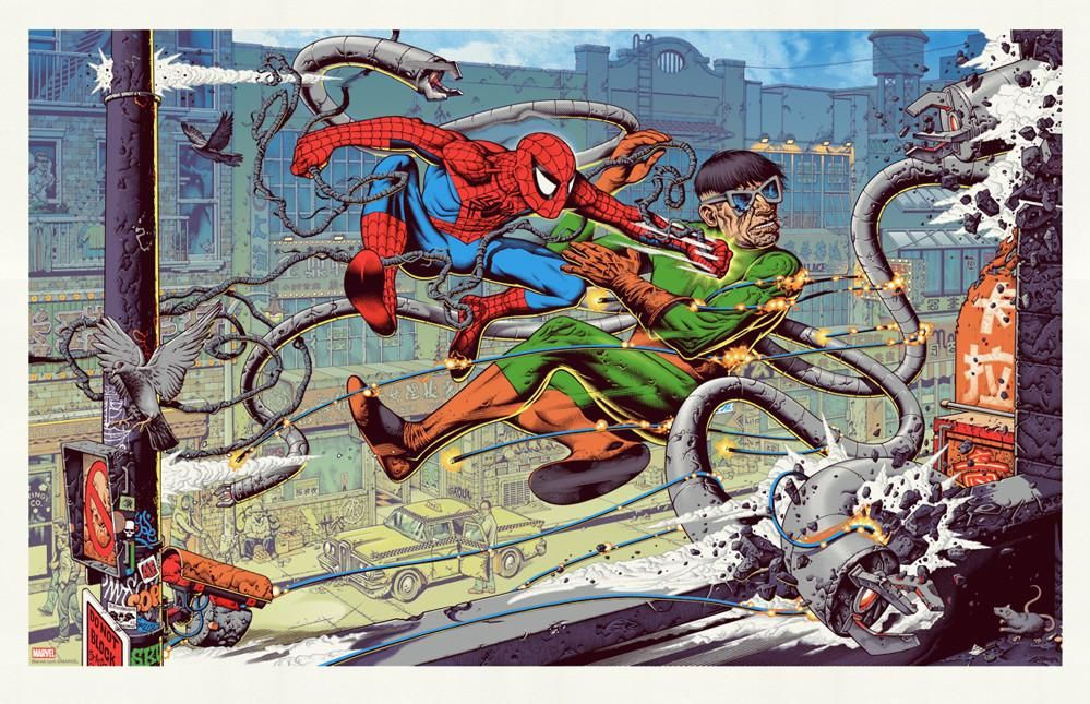 Wallpaper #Zrgr2pIBJvJKYCmE8vAv160 Spider Man vs Doc Ock Posters Art Prints Geek Art Print Poster Art