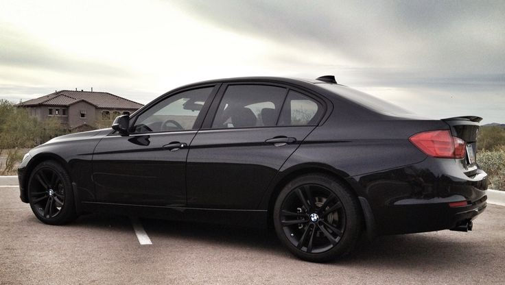 Wallpaper #ac77e Amazing Contrast Matte Black Wheels on White BMW 3 Series Caridcom