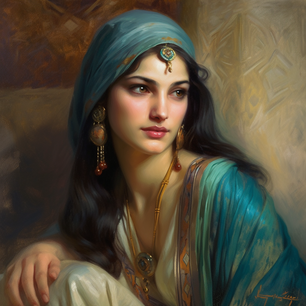 Wallpaper #DZ27ZJcBkAG5jTCH-LFh153 Digital Portrait Art Fine Art Portraits Digital Art Girl Character