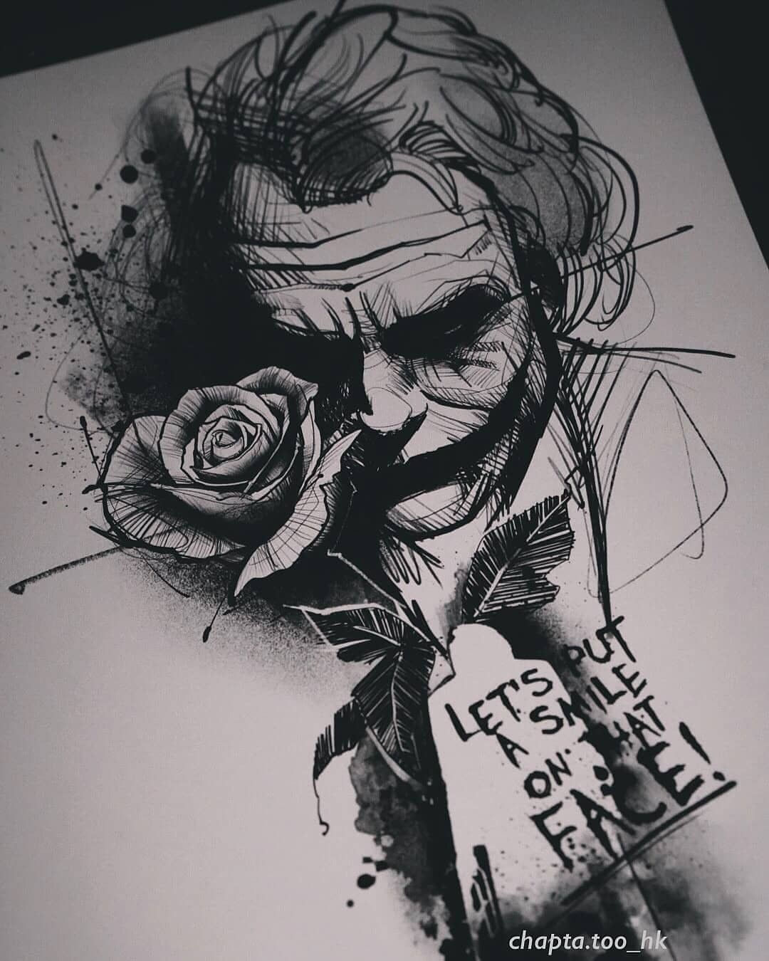 Wallpaper #FGdoEJMBSpphPi3-TvPv220 Beautiful Tattoo Ideas in 2021 Joker Tattoo Joker Tattoo Design