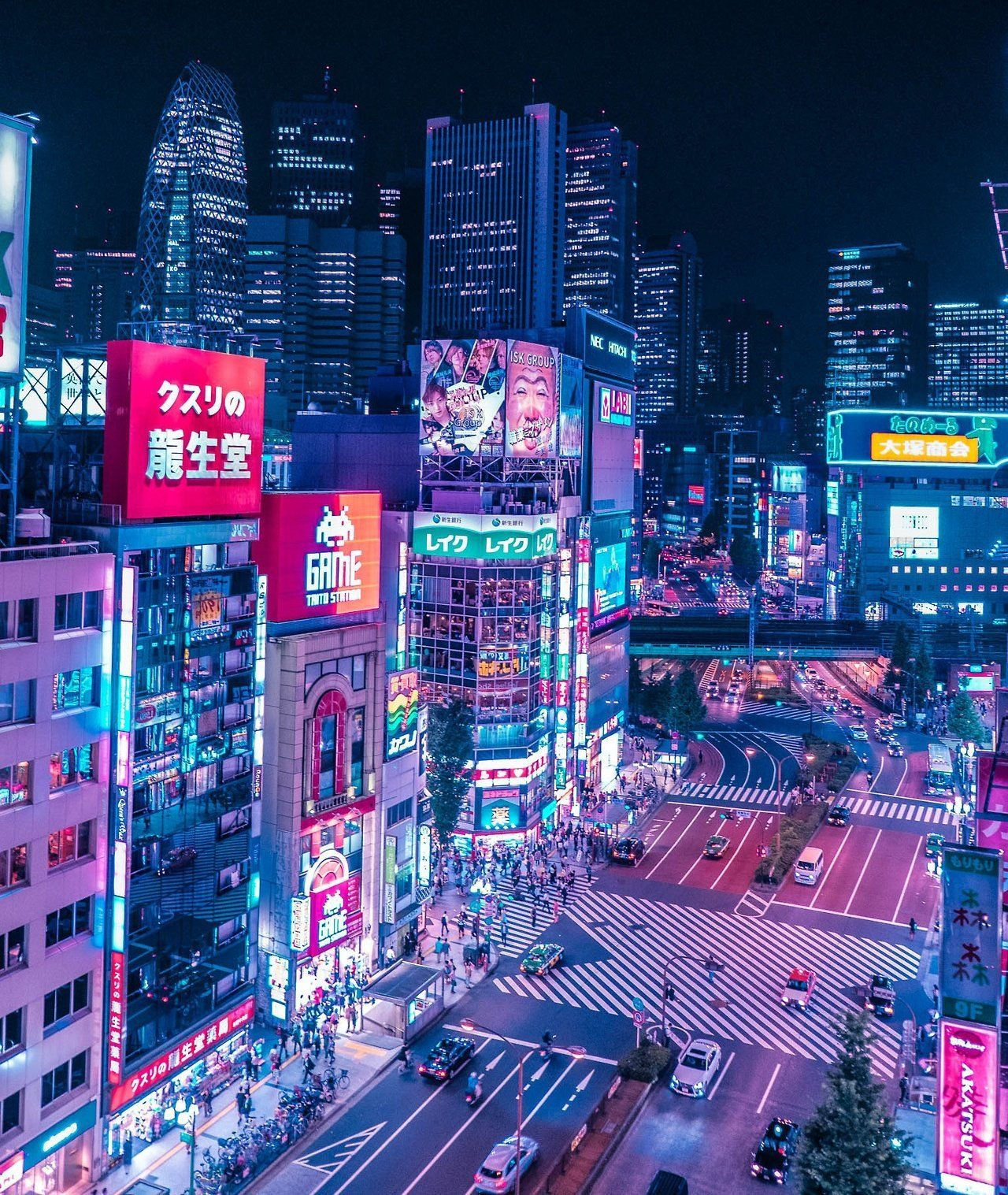 Wallpaper #fhlGMo8BtGB6xQ78BZfr9 Shinjuku Tokyo Japan from at Eva08s on Twitter Cyberpunk