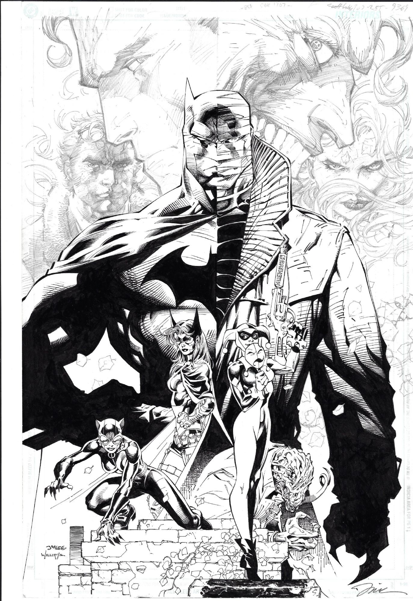 Wallpaper #xGdJ95IBSpphPi3-d4V5268 Batman Hush 608 Rrp by Jim Lee Drawing Superheroes