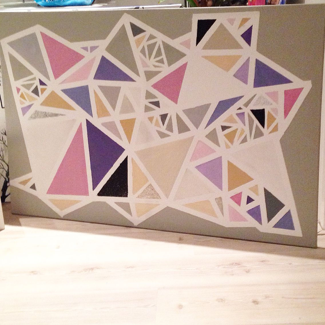 Wallpaper #6mcM8ZIBSpphPi3-jmn8160 Xxl Triangle Painting Made by Me Triangle Quilts Blanket Painting