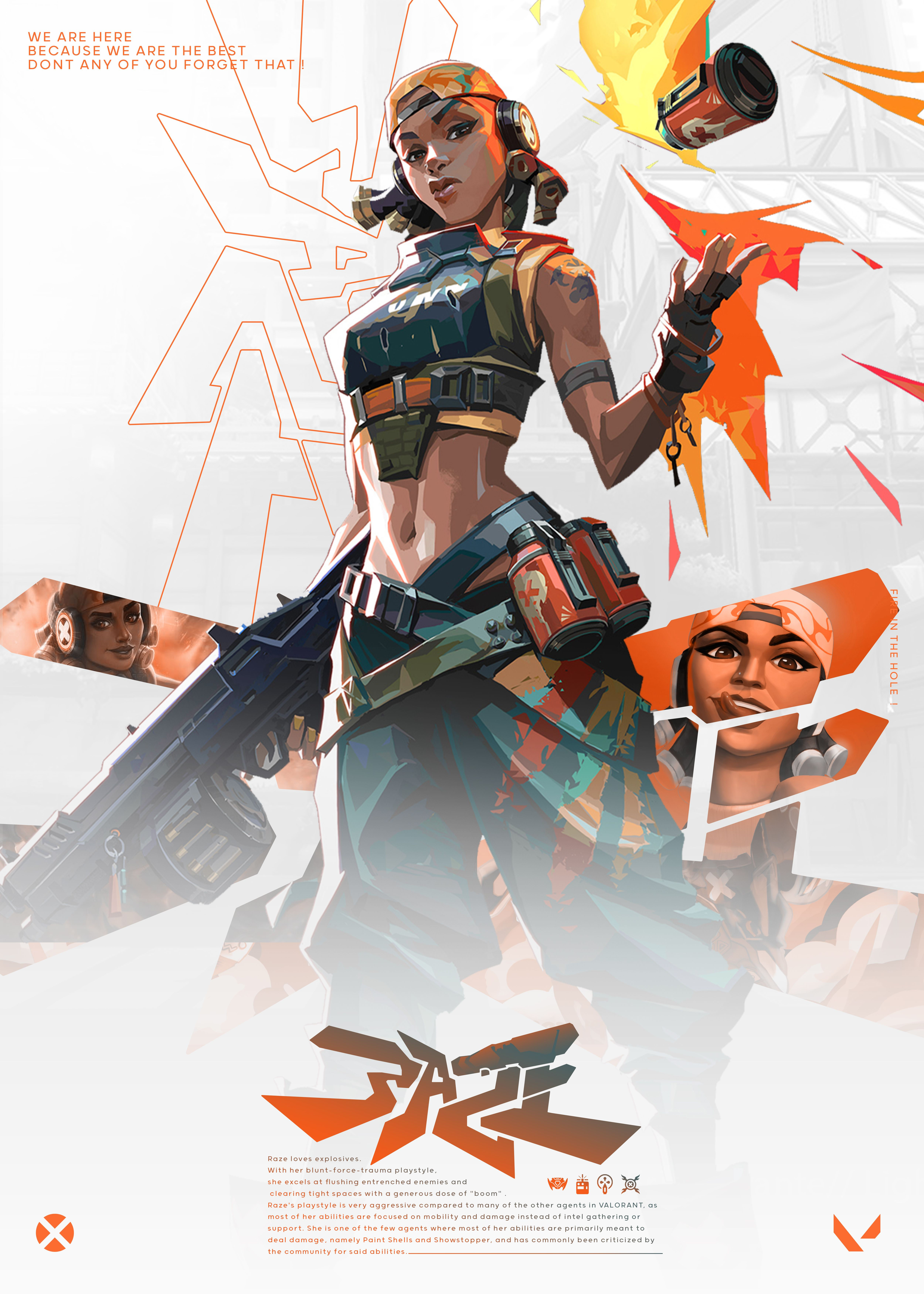 Wallpaper #XhmzGY8BtGB6xQ78mnMH24 Valorant Killjoy and Raze Abiewq