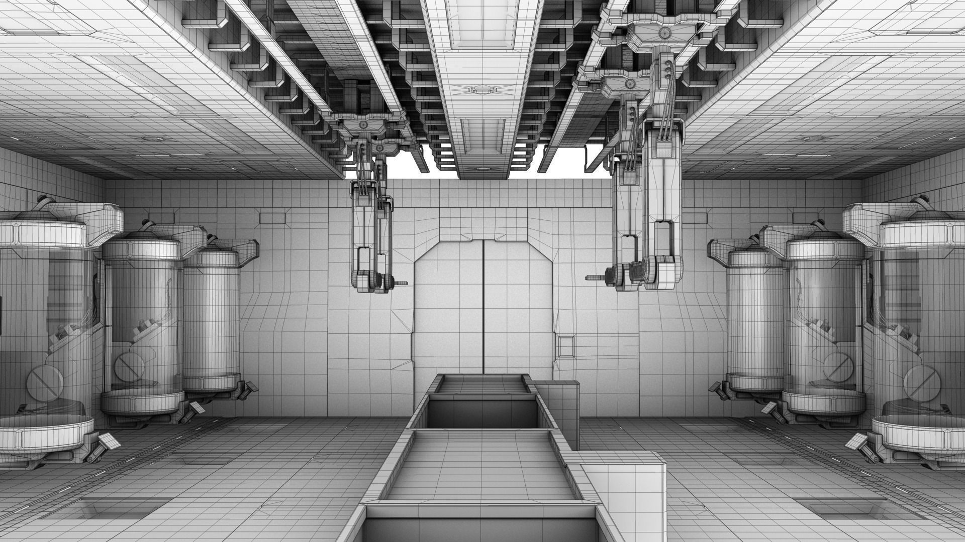 Wallpaper #kRmMHo8BtGB6xQ78DnmB40 Sci Fi Lab Interior Modular 3D Model Laboratory Science Laboratory