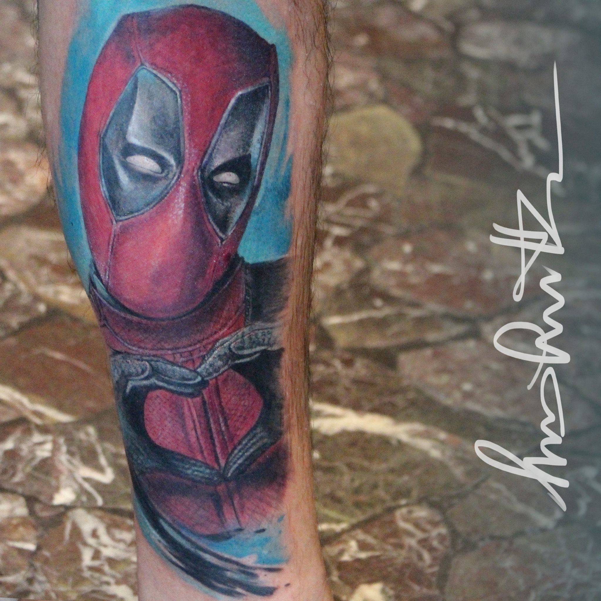 Wallpaper #9130c Marvel Tattoo Photo by Gus H Tattoo on Instagram Deadpool
