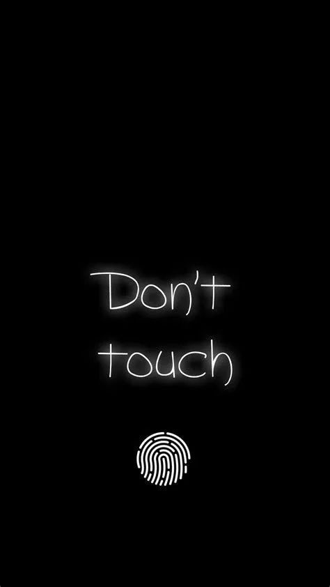 Wallpaper #yWez5ZIBSpphPi3-MjAe291 The Words Dont Touch Are Lit Up Against a Black Background