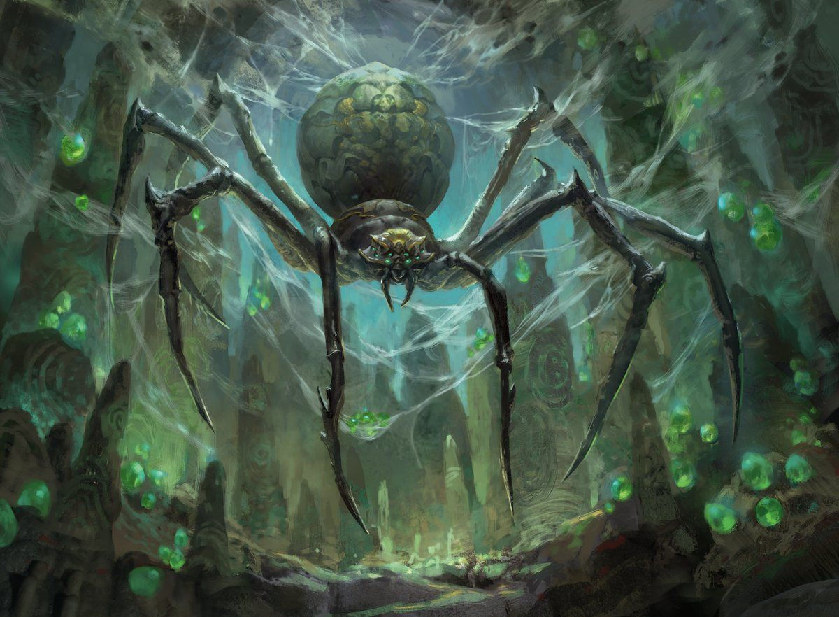 Wallpaper #aTNBM5MBcgDP3FvJcqoo327 Hatchery Spider Guilds of Ravnica Mtg Art Spider Art Creature