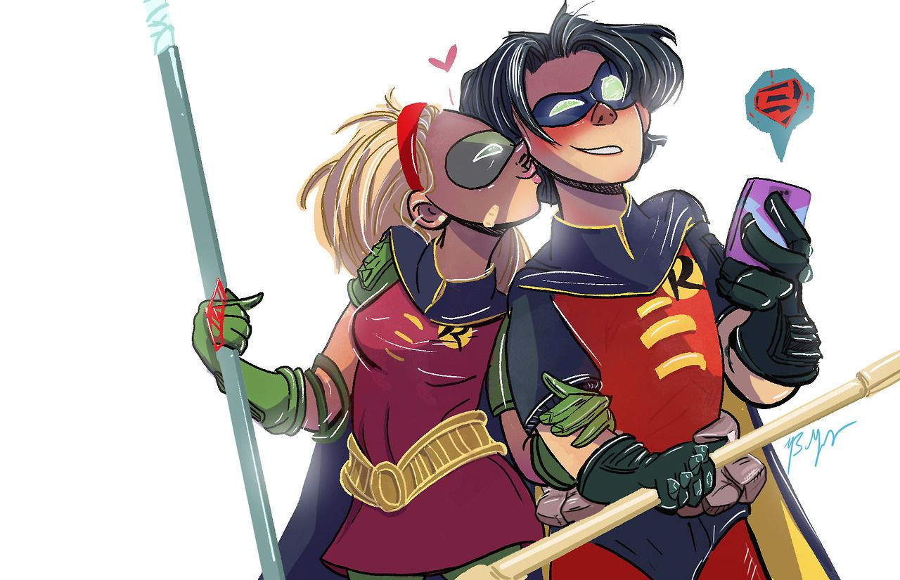 Wallpaper #aRdGPpMBPLD5_VENid-e121 Natalie Gray Stephanie Brown Robin Comics Tim Drake