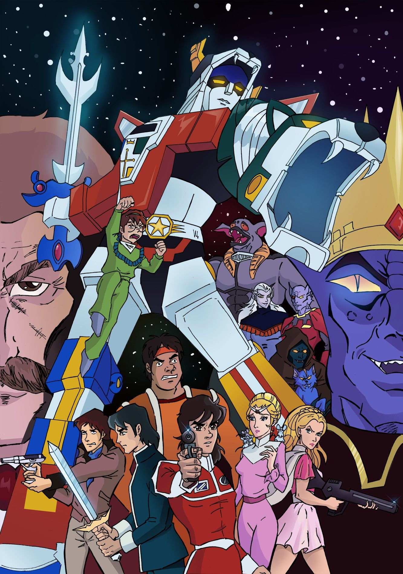 Wallpaper #yhnzFo8BtGB6xQ78ZG474 Classic Voltron 80s Cartoons Cartoon Voltron Fanart