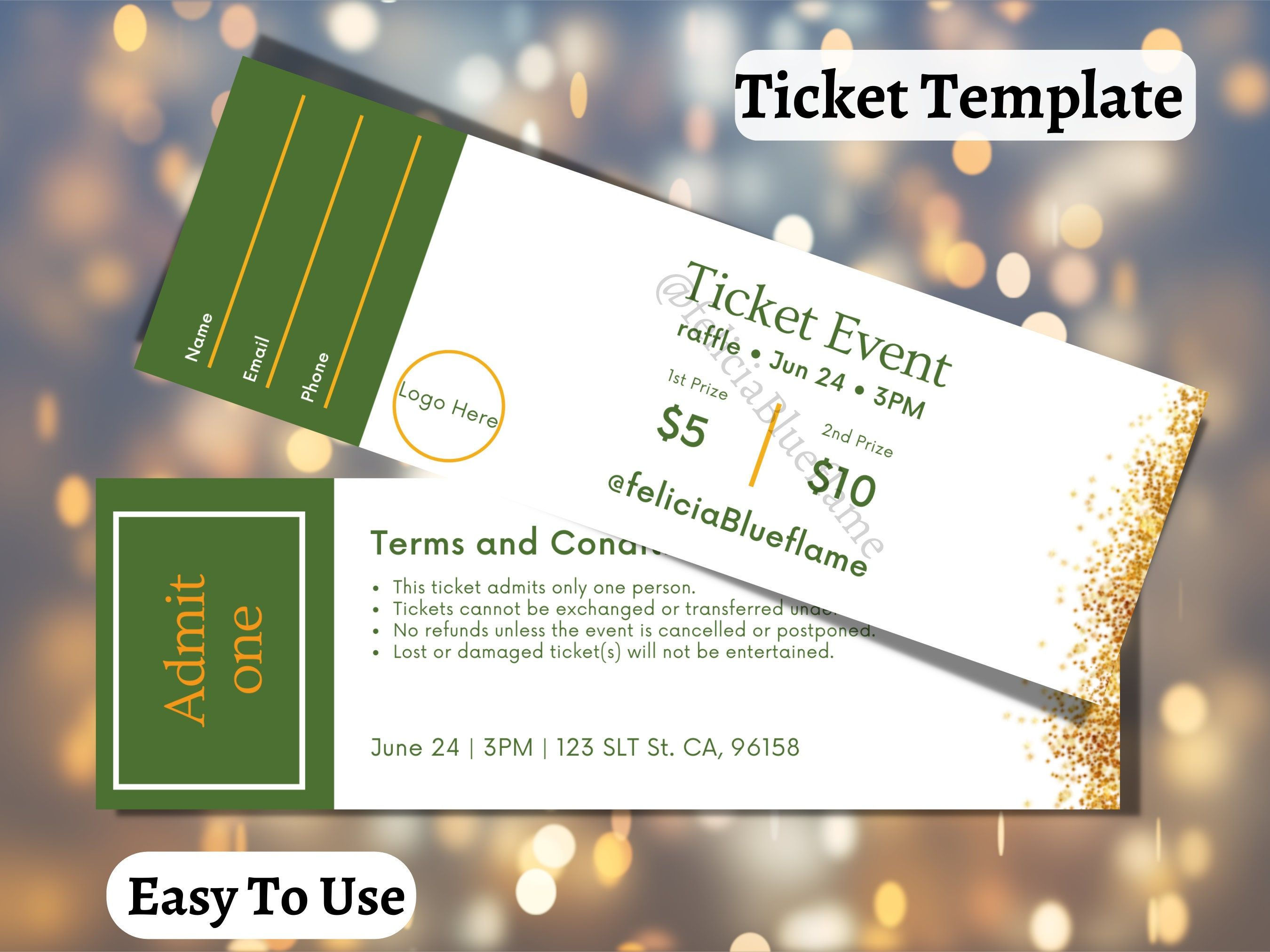 Wallpaper #58496 Free Printable Raffle Ticket Templates