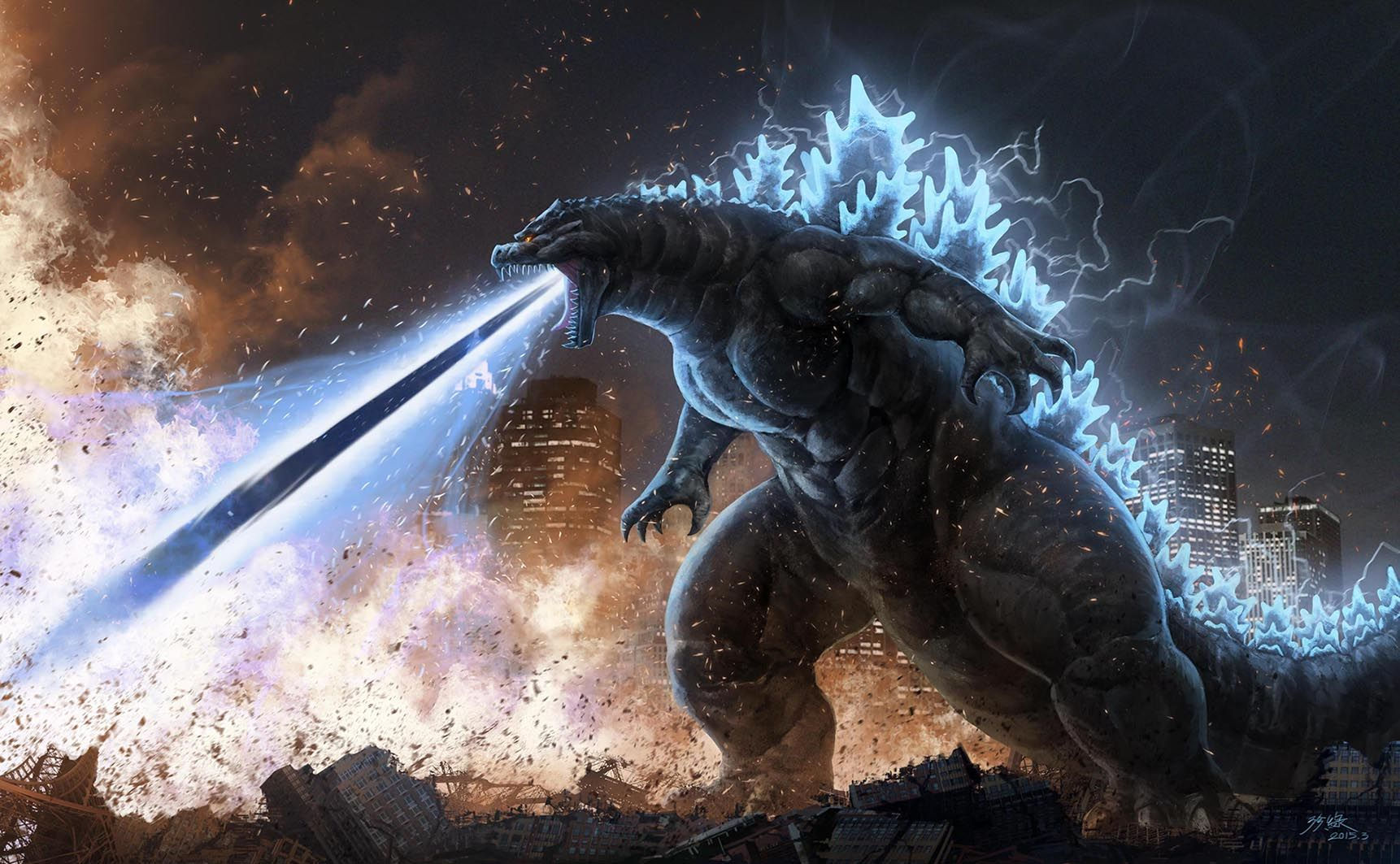 Wallpaper #khmaLo8BtGB6xQ786ZUb35 Monster Verse Monster Art Godzilla 2014 Godzilla vs Aliens