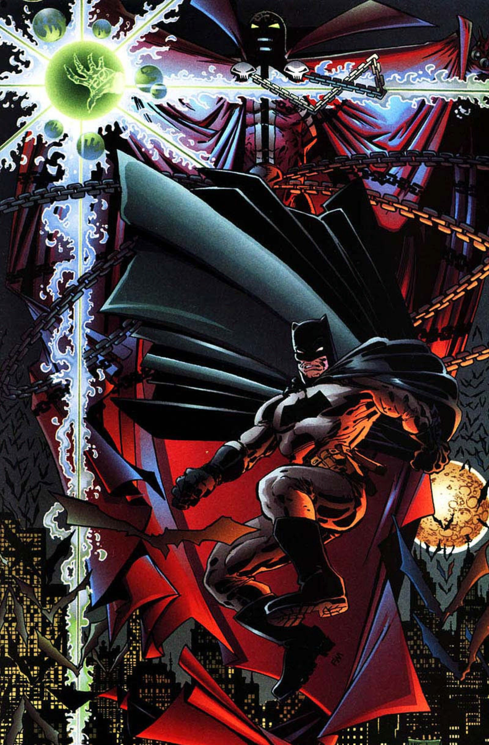 Wallpaper #z2dK-5IBSpphPi3-fJPS146 Todd Mcfarlane Spawn Batman Superhero Comic Spawn Batman Art