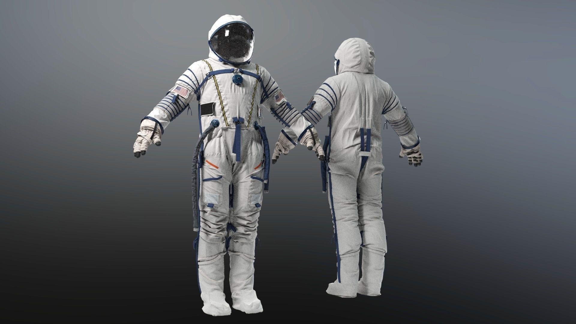 Wallpaper #Bh24K5MBlOZrFDOkqcgC148 Spacesuit Russian Sokol Kv2 3D Model Space Suit 3D Model 3D Model