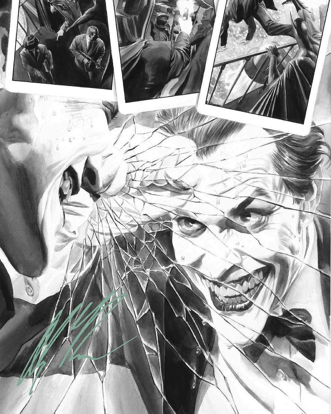 Wallpaper #6mgpH5MBSpphPi3-WCp146 Alex Ross at Thealexrossart Joker Monster in the Making This Signed