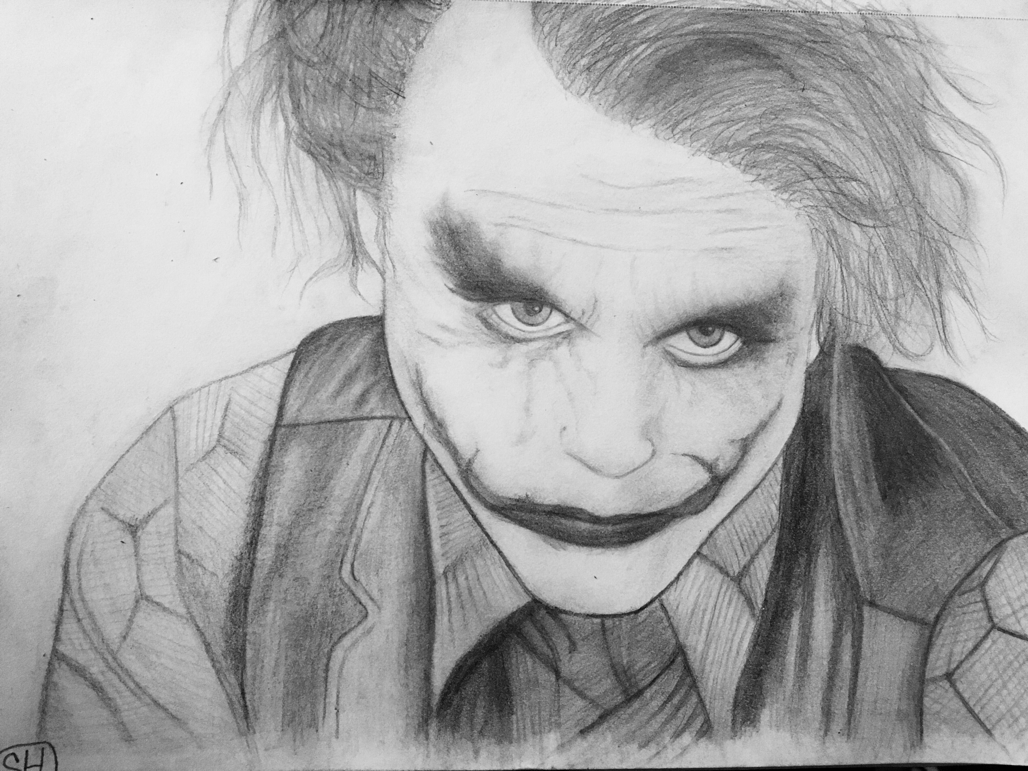 Wallpaper #FGdoEJMBSpphPi3-TvPv55 Heath Ledger Joker Heath Ledger Joker Male Sketch Drawings Art Art