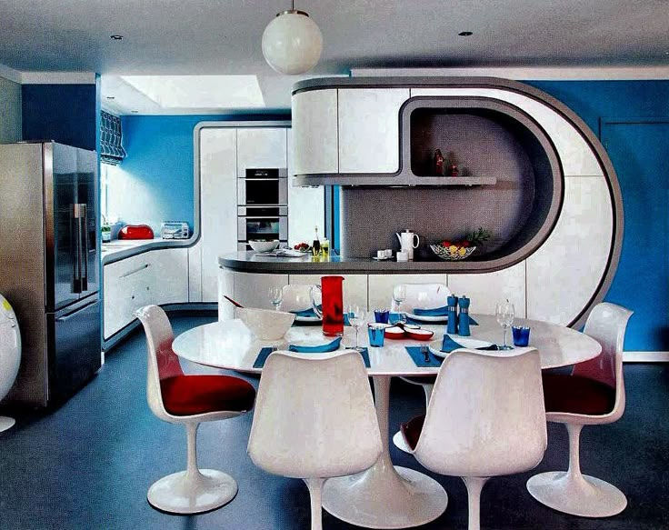 Wallpaper #2LgT3ZIBJvJKYCmEjv7f86 The Vault of the Atomic Space Age Retro Interior Design Space Age