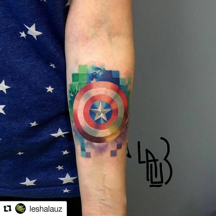 Wallpaper #P5zO4JIBZHQxiYarB7hG140 At Tattooandstreetart on Instagram Captain Americas Shield Tattoo in