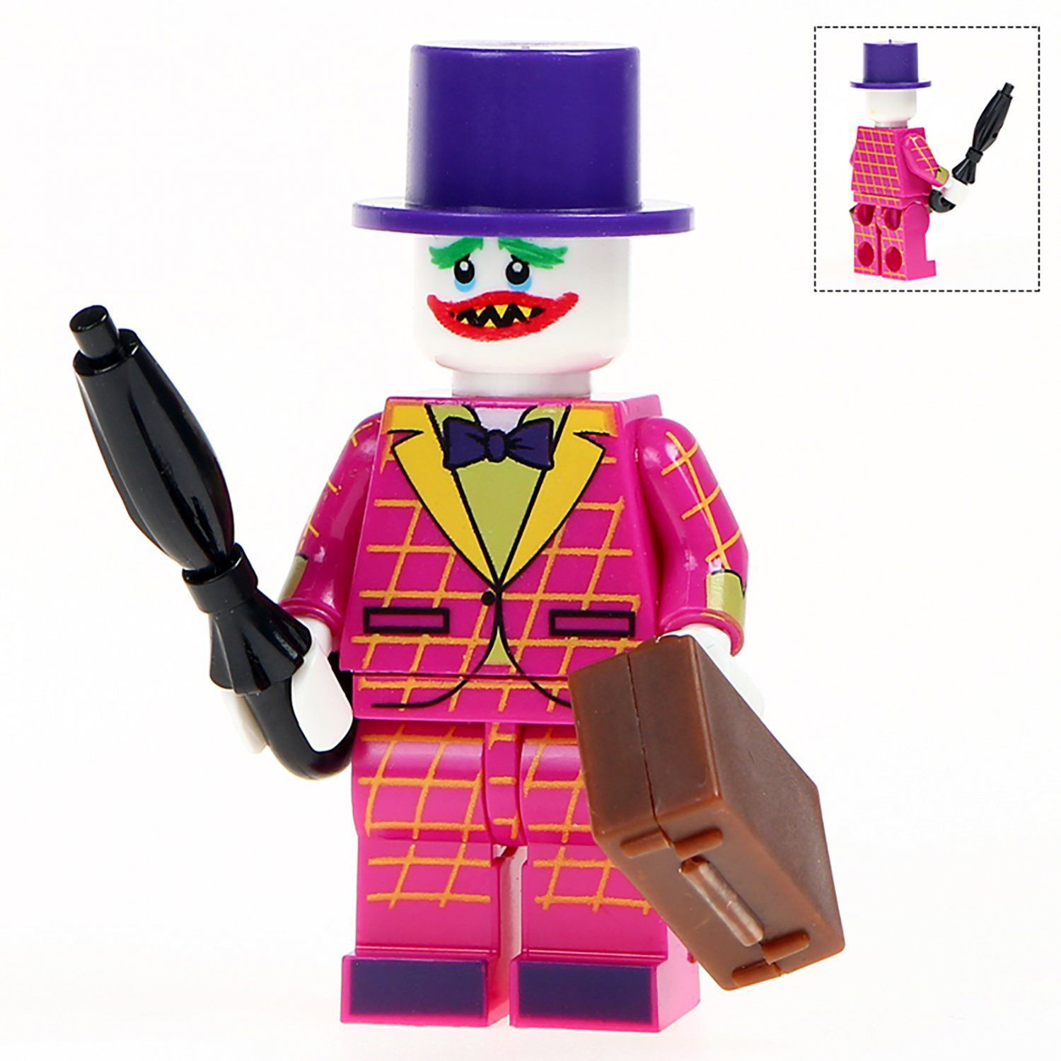 Wallpaper #-RnPLI8BtGB6xQ78O5BK44 Minifigure Pink Joker DC Comics Super Heroes Compatible Lego Building