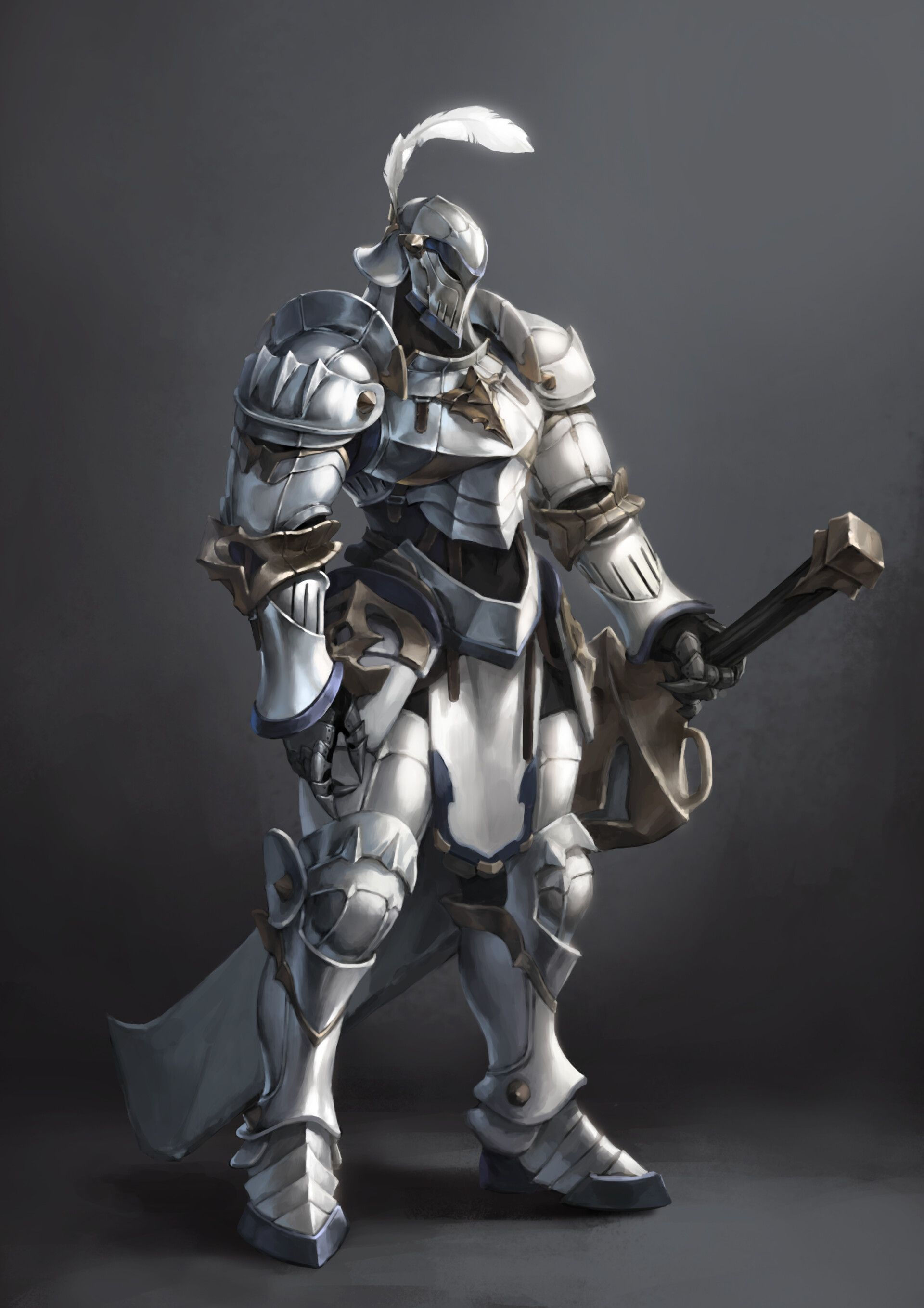 Wallpaper #hxklLI8BtGB6xQ78ao_Y11 Artstation Knight in Heavy Armor Wooju Ko Fantasy Character Design